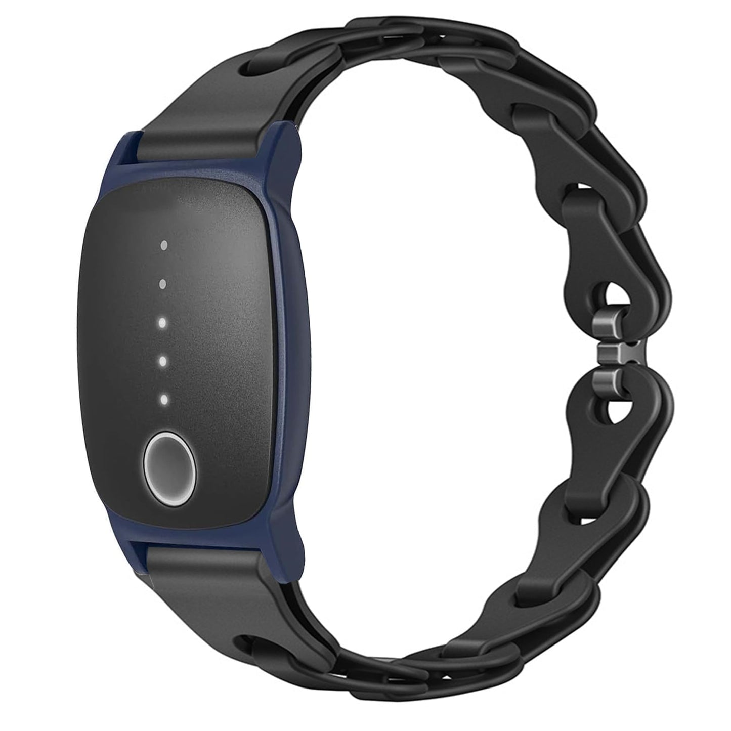 Lamshaw Compatible with EmeTerm Explore Bands, Quick Release Elastic Silicone Hollowed Out Replacement Straps Compatible with EmeTerm Explore (Black)