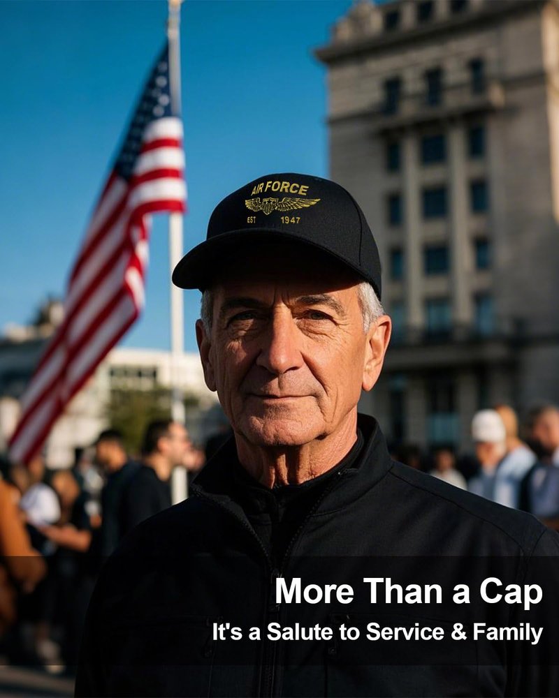 Air Force Hat for Men US Air Force Army Veterns Military Hat for Men 100% Cotton Adjustable Caps Perfect Veteran Gifts for Husband Father Grandpa,Air Force Veteran Active/Retired Members