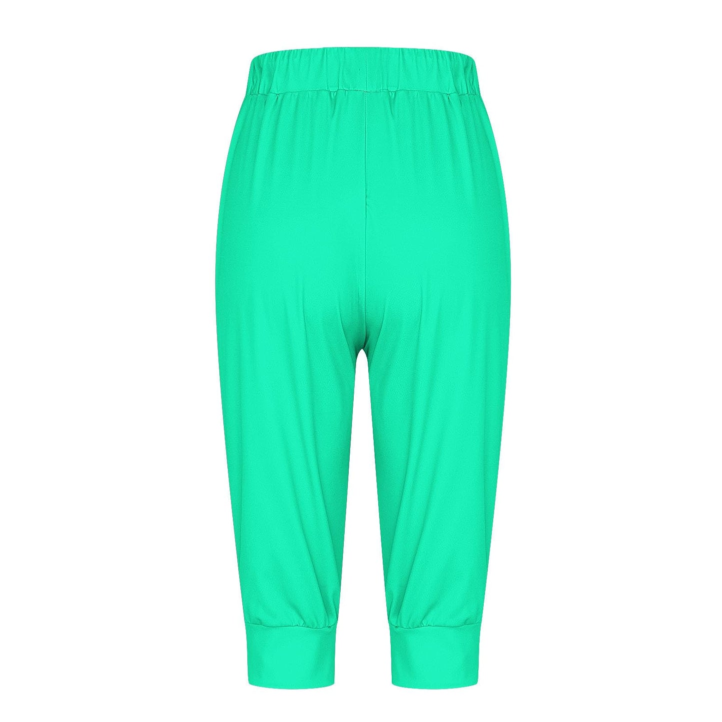 Womens Capri Sweatpants Joggers Summer Casual Cropped Jogger Pants Gym Workout Yoga Capris with Pockets Mint Green