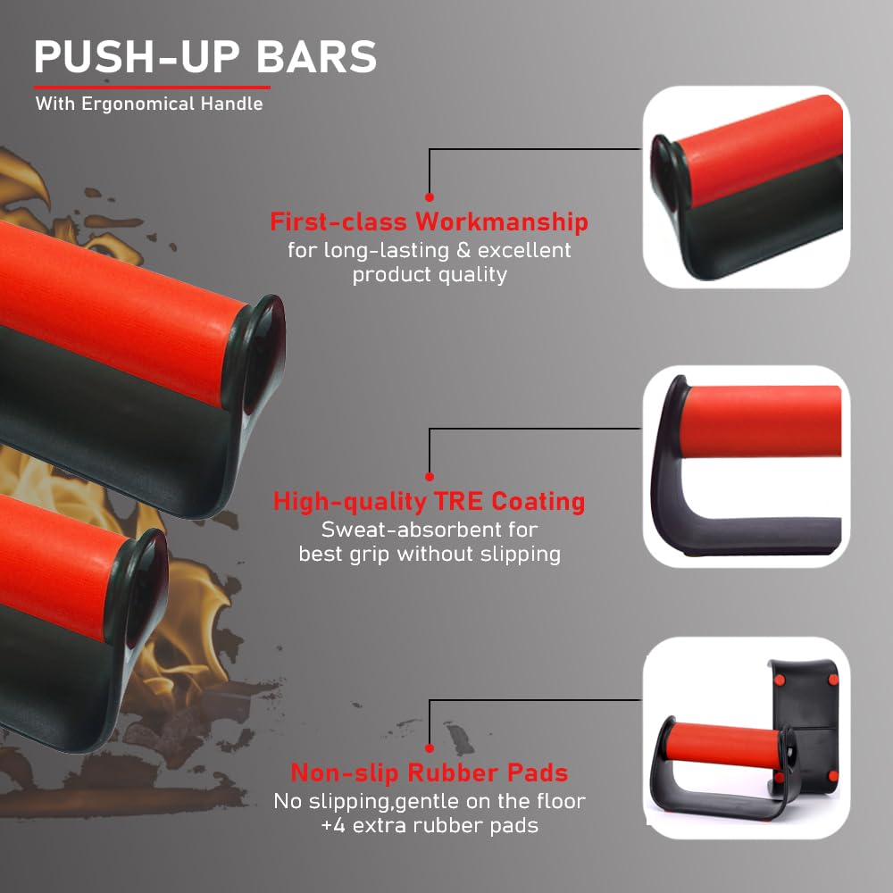 Portable Push Up Handles Bars,Strength Training Push Up Handle,Portable Calisthenics Bar for Home Gym Workout, Pushup Bar Calisthenics Equipment,Bearing capacity 200kg