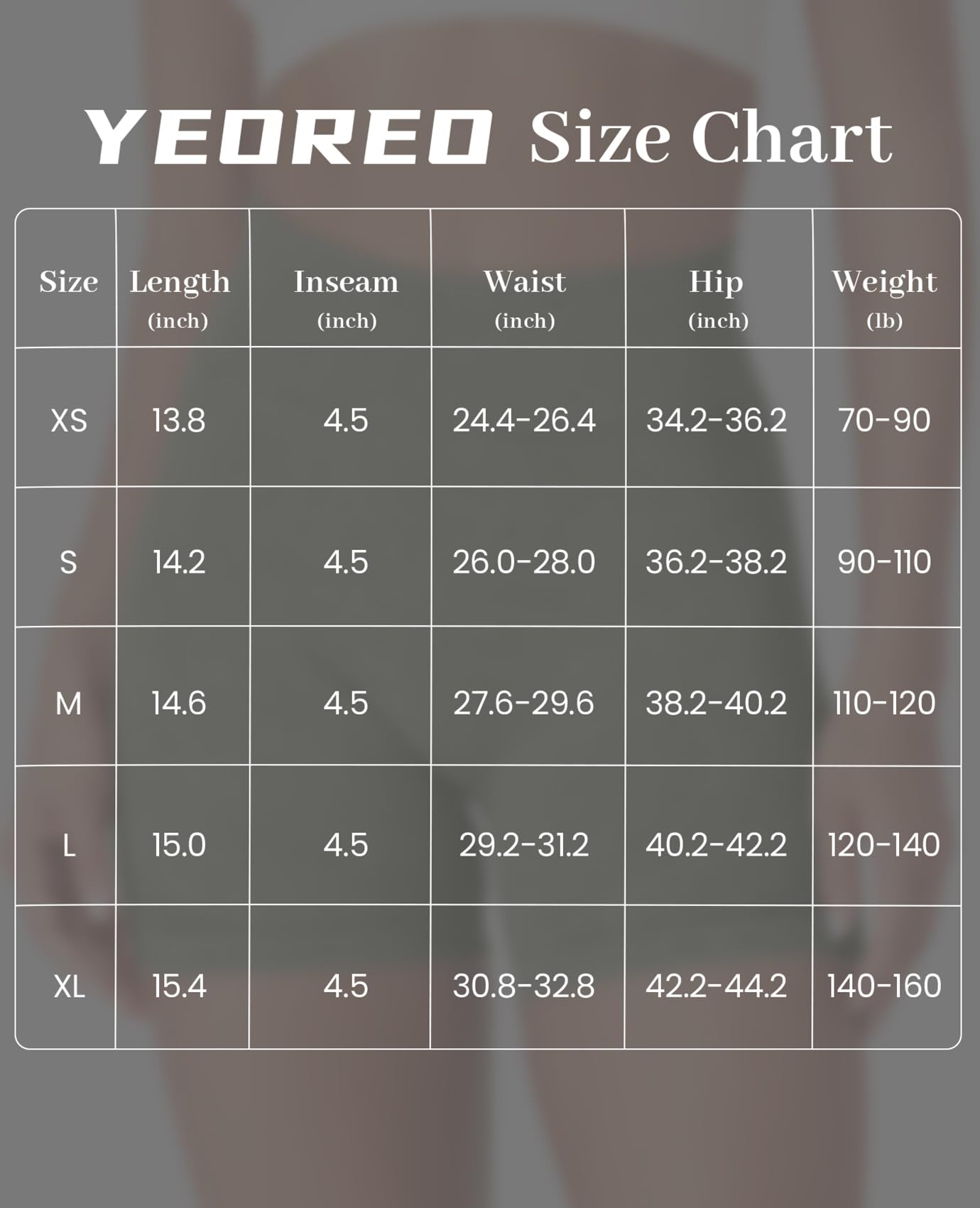 YEOREO Women Workout Biker Shorts Impact 4.5" Faux Denim No Front Seam Mid Waist Hidden Scrunch Lifting Yoga Gym Shorts Green S