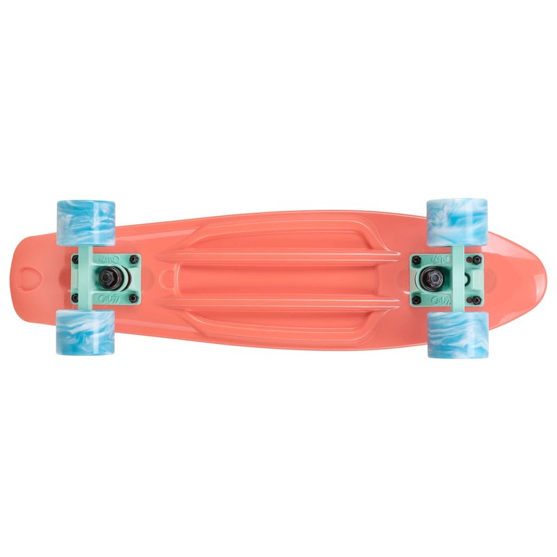 Cal 7 22.5-Inch Mini Cruiser Skateboard Swirl Wheels (Melrose)