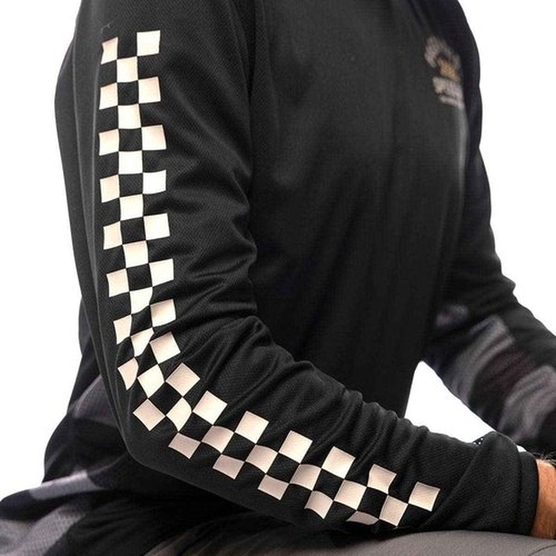 FASTHOUSE Classic Outland Long Sleeve Jersey (Black, Medium)