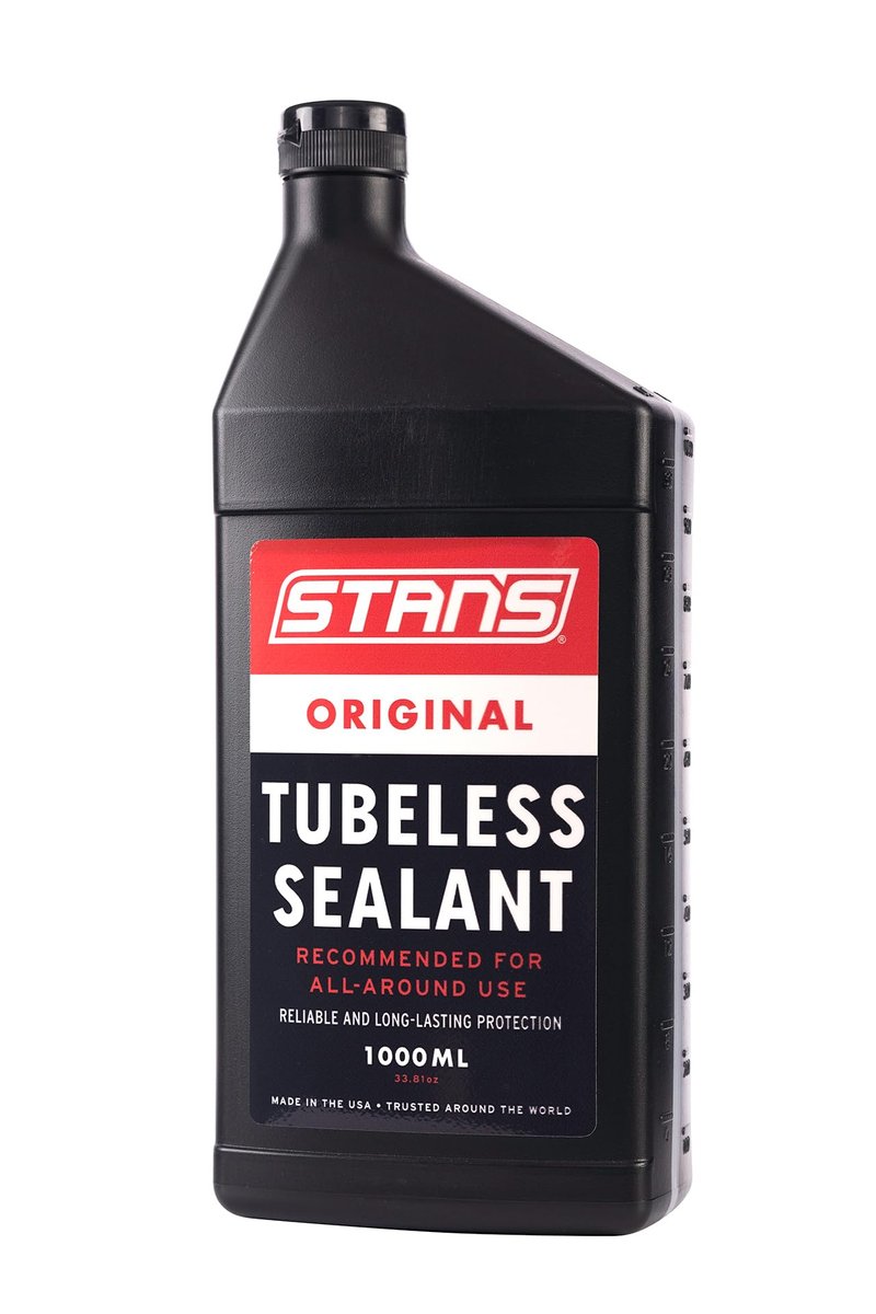 Stan's NoTubes Tire Sealant (1000ml), Long Lasting Flat Prevention, Ultra Fast Sealing, up to 1/4" punctures, Proactive Tire Repair, for Mountain, Road, Gravel, Cyclocross, and Commuter Bikes