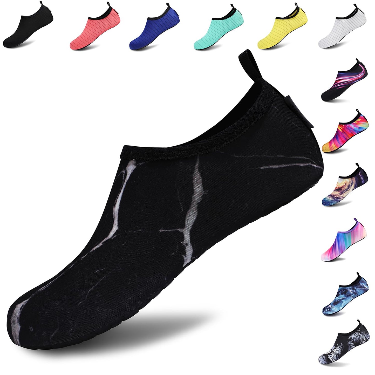 VIFUUR Water Shoes for Men Women Barefoot Quick Dry Aqua Socks Slip On