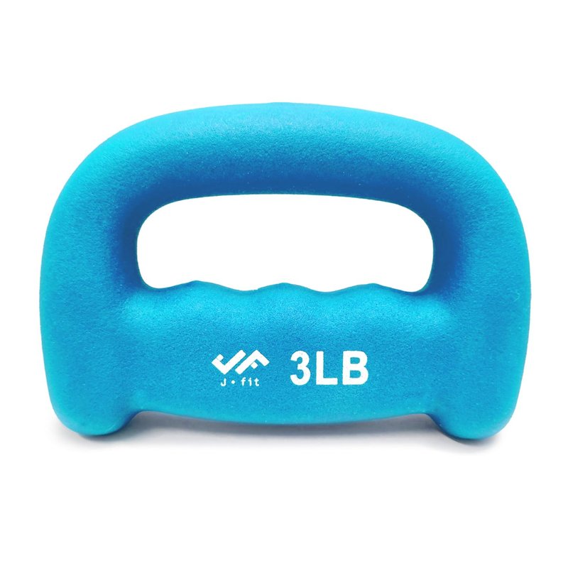 JFIT Neoprene D-Grip Dumbbell Weight, 3LB, 3 Pound