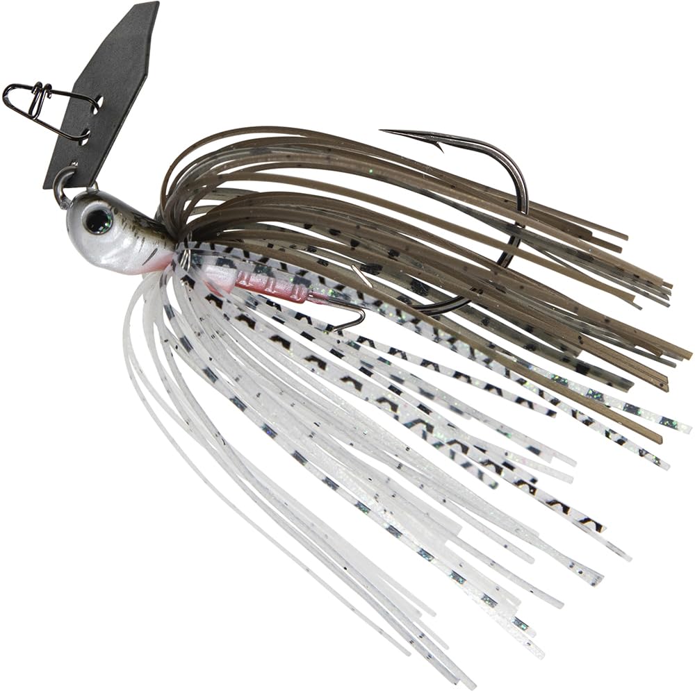 Z-Man ChatterBait Jack Hammer Baby Jack - 3/8 oz - Green Pumpkin Shad, 3/8 oz
