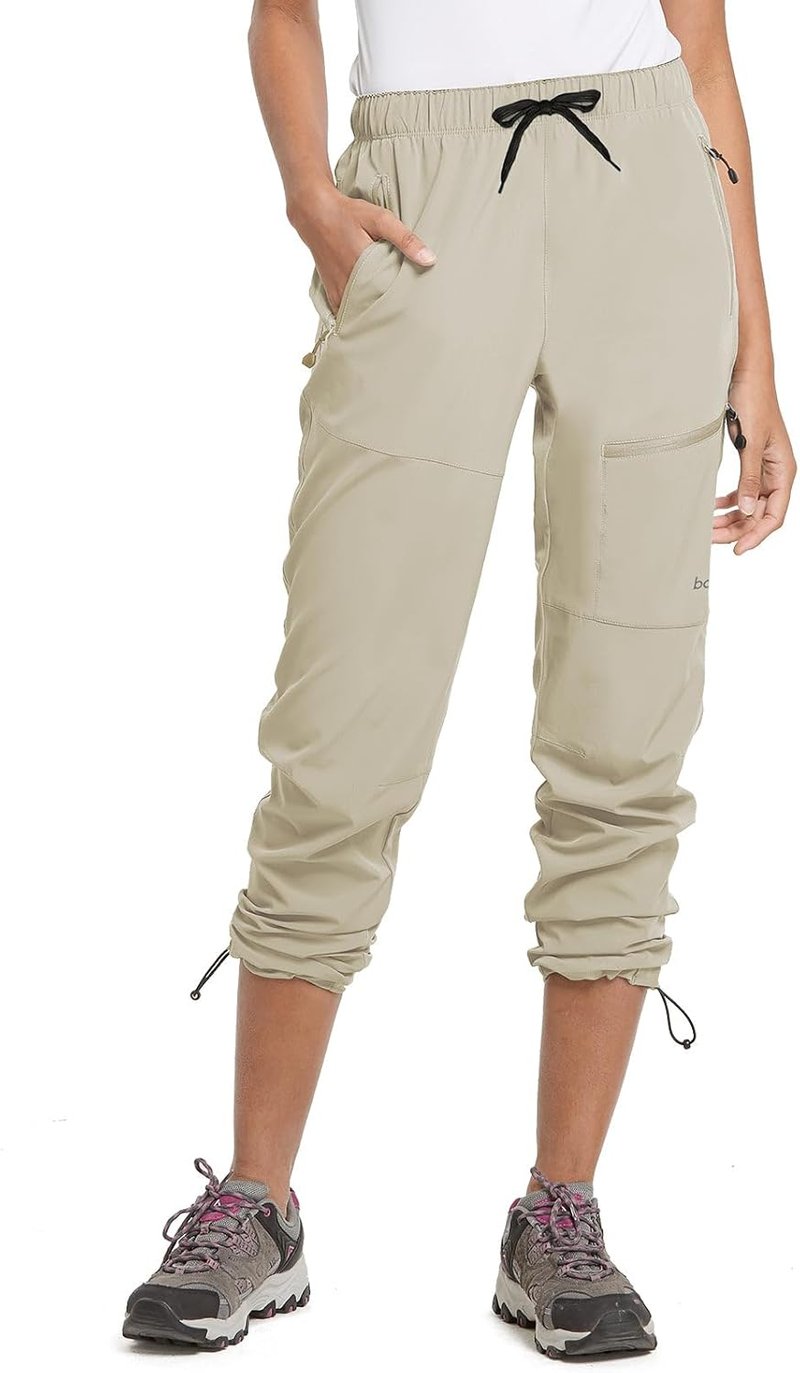 Baleaf Women's Hiking Pants - Quick Dry, Lightweight, Water Resistant | Elastic Waist Cargo for All Seasons