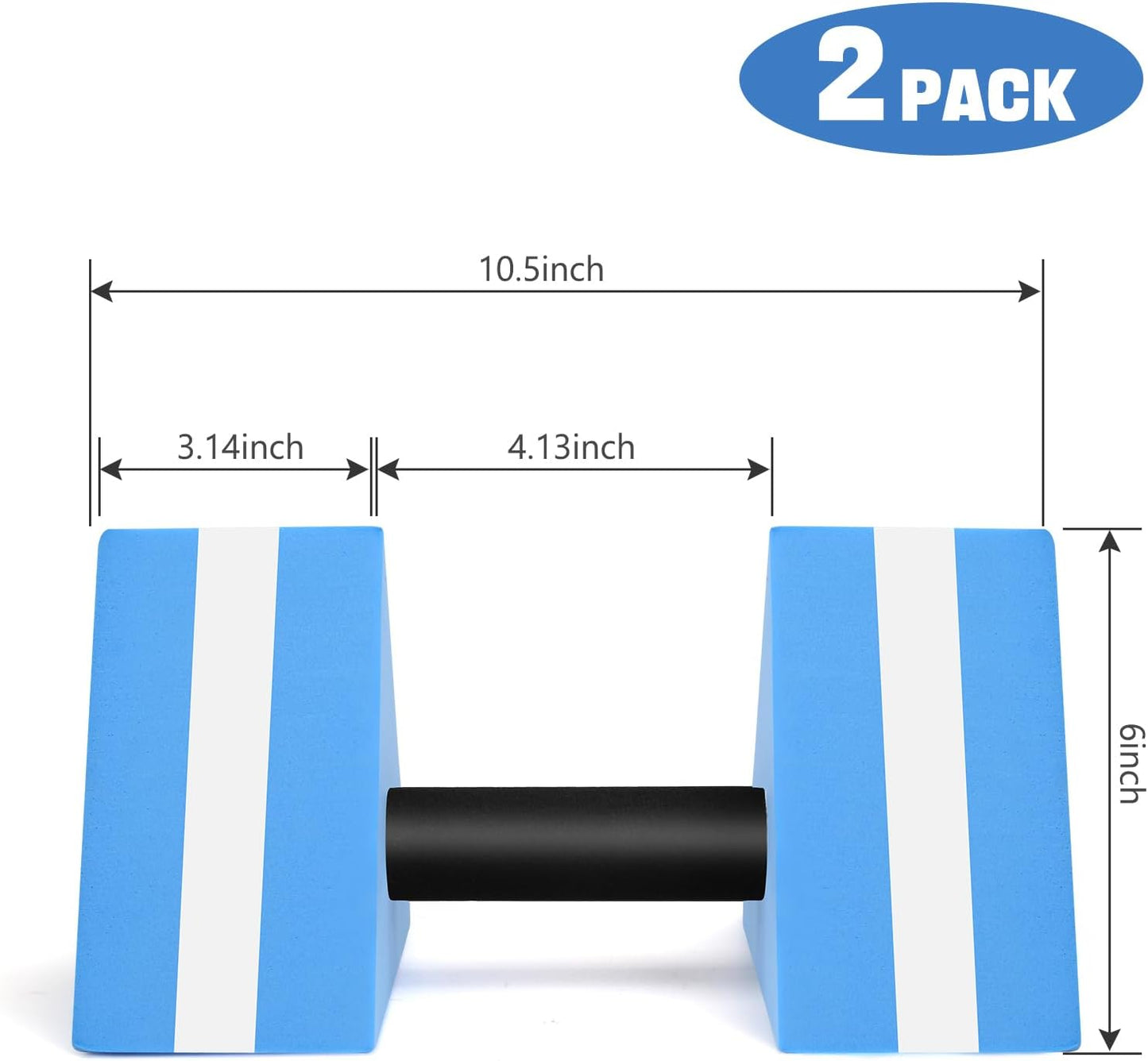Water Exercise Pool Weights - 2 Pack Aquatic Dumbbells for Fitness & Aerobics | Durable & Sturdy Design