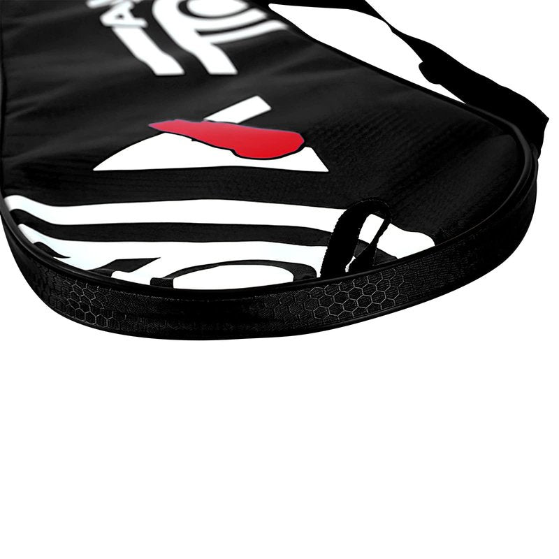 2 Player Badminton Racket Bag Waterproof Lightweight Racket Cover Bag Portable Squash Racket Cover Case Multi-use Sport Equipment Shoulder Bag with Zipper Closure & Adjustable Strap