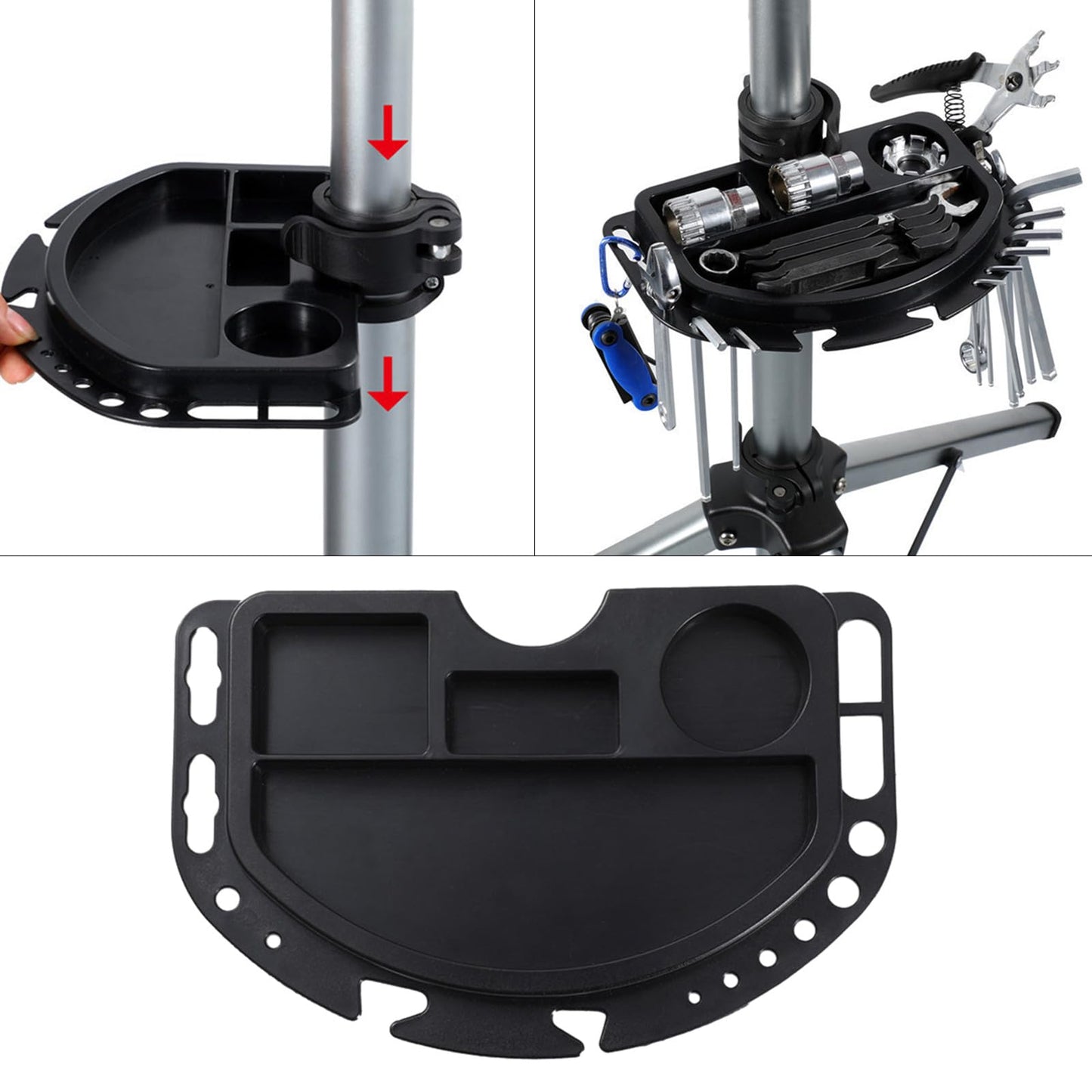 MinnowXY Bike Repair Tray Bike Repairing Tool Holder Mechanic Tools Outdoor Bike Parts Bike Repair Stand Bike Maintenance Stand
