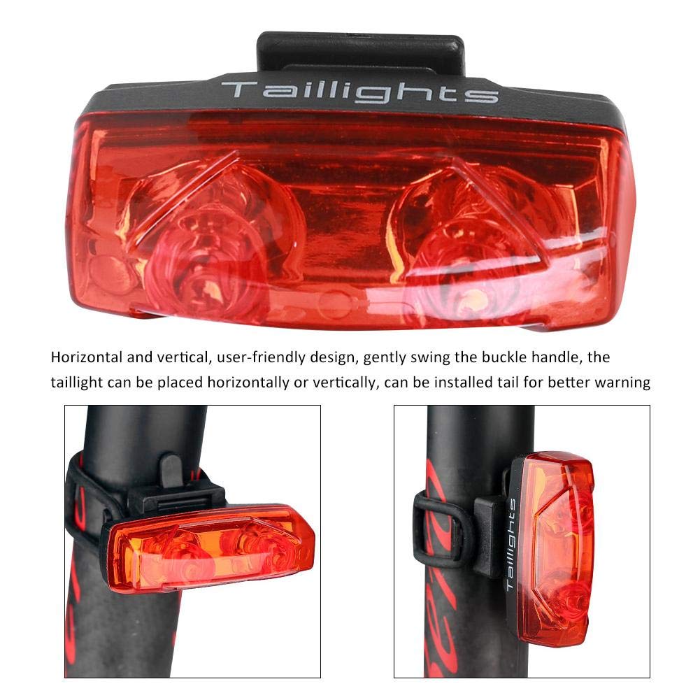 Tail Light Magnetic Induction Self Generating Electricity Mountain Taillight Cycling Warning Light LED Light Set