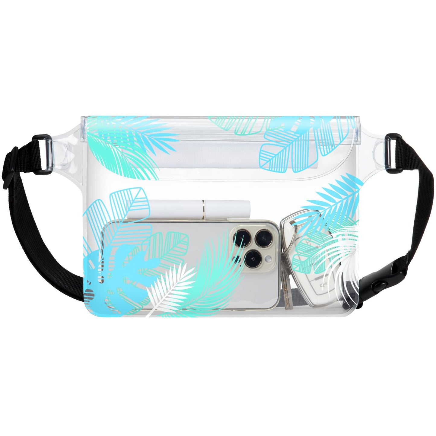 F-color Waterproof Fanny Pack - Cruise Essentials 2026 - Waterproof Pouch with Adjustable Waist Strap, Triple Zipper Roll-Top Dry Bag for Phone, Keep Passport Valuables Dry for Beach Kayaking Boating
