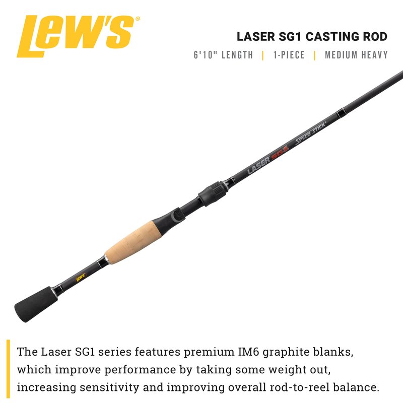 Lew's Laser SG1 6'10" Medium Heavy Casting Rod