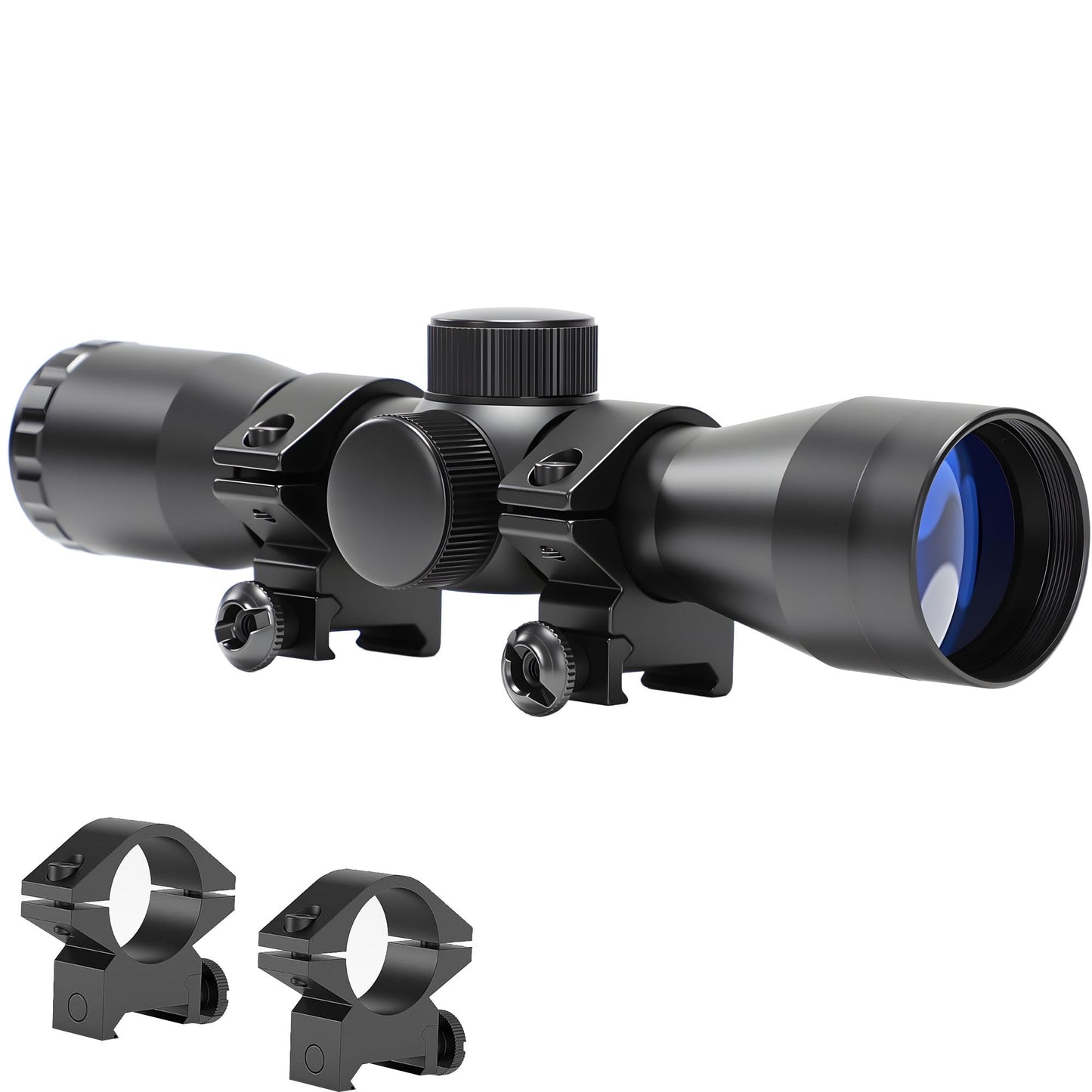 Compact Rifle Scope 4x32, for Crossbow Scope, with BDC Reticle, Ideal for Medium to Long-Range Hunting up to 500 Yards
