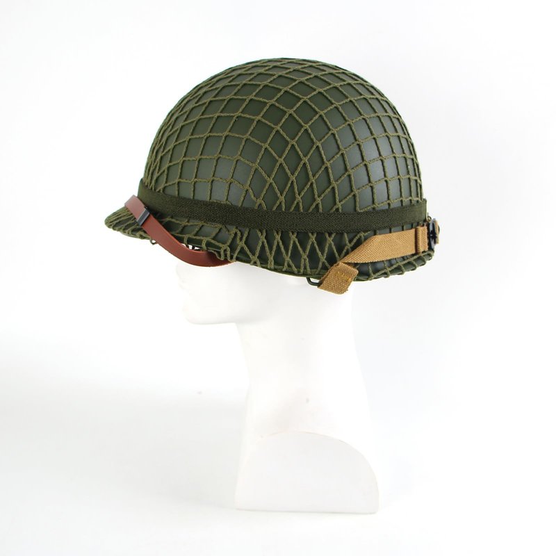 WW2 Version WWII US M1 Helmet Steel with Chin Strap Adjustable