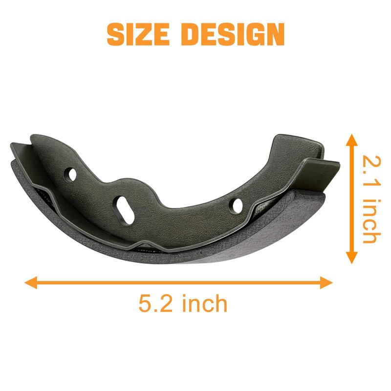 MOSNAI Golf Cart Brake Shoes Fit for EZGO Medalist/TXT G&E 1997 Up Golf Cart Replacement Brakes Fit for Workhorse 96+, Yamaha G2-G22 94-06 OEM 27943G01 70795G01 27944-G01