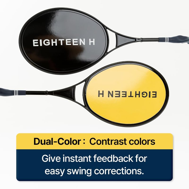 EIGHTEEN H Distance Racket Golf Swing Trainer Racket-Shaped Square Alignment Stick Lightweight Training Aid for Indoor Practice Equipment