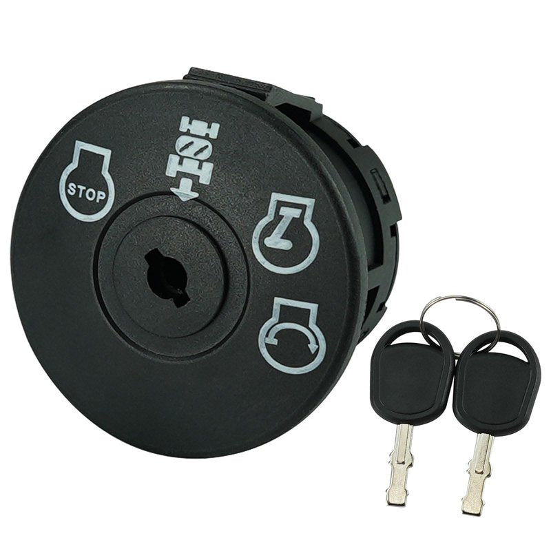 Ignition Switch with Keys 4 Position 7 Terminals Replacement for Hus-qvarna AYP Crafts-man Sears Poulan Lawn Mower Riding Mower 193350 532193350