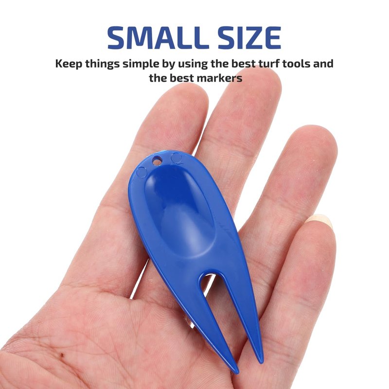 VANZACK 30pcs Golf Green Fork Plastic Golfs Divot Tool s Lawn Fixed Fork Outdoor s Plastic Blue Tool Outdoor s Divot ing Lawn ing