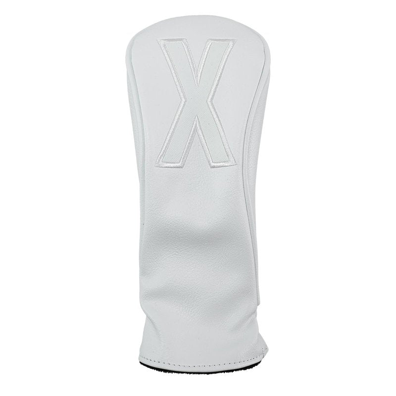 Golf Club Covers – Whiteout Leather Driver Headcover, Fairway Wood, 3 Wood, Hybrid, Fits Mallet Blade Putter Head Covers Alignment Stick Cover (Hybrid)