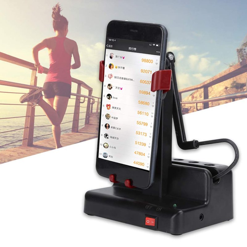 TOPINCN Automatic Mobile Phone Swing Steps Counter Pedometer Adjustable Stand Increases Steps Cellphone Pedometer Accessories