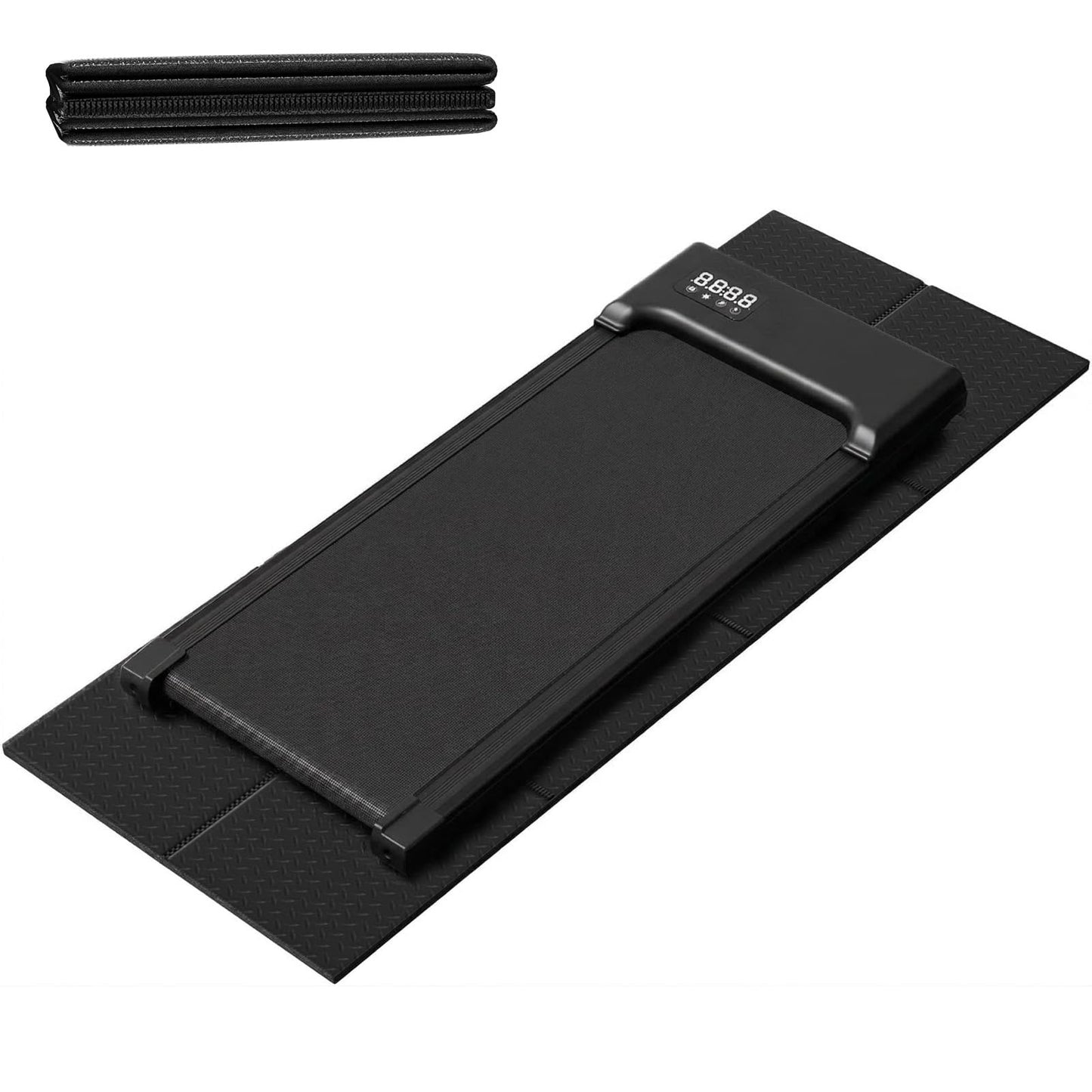 THAILE Treadmill Mat, 68" x 24" x 4mm, Textured Grip for Carpet & Hardwood