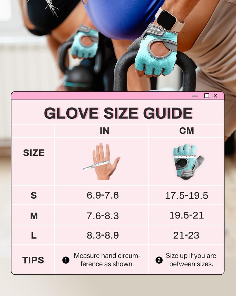 Workout Gloves for Men & Women - Breathable Weight Lifting Gloves with Excellent Grip & Cushion Pads | Ideal for Gym & Fitness Training