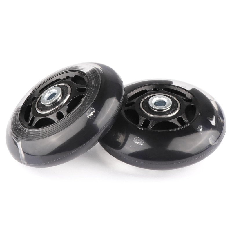 Gladeer Inline Skate Wheels Light Up 85A Indoor Outdoor Replacement Wheels with ABEC-7 Bearings for Kids & Adult Youth Inline Skates, Pack of 8 (Pink, 72mm)