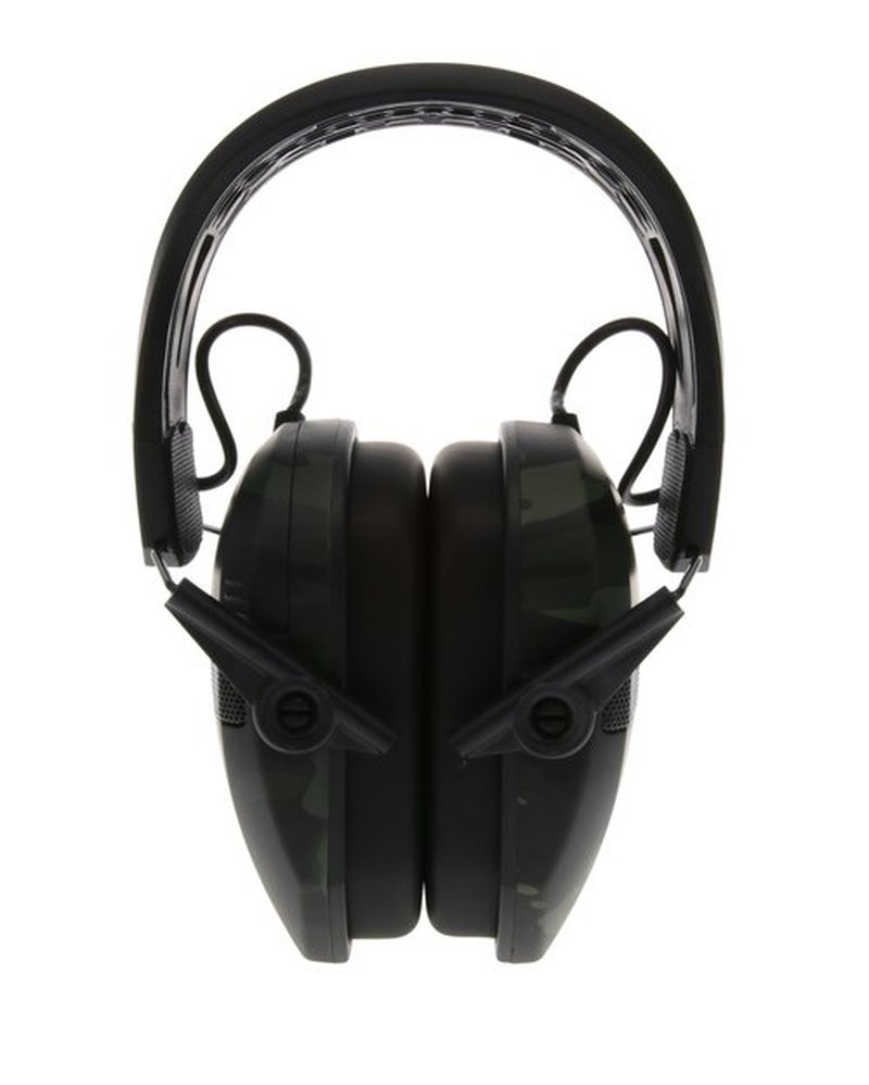 Walker's Razor Tacti-Grip Earmuffs with Walkie Talkie, Multicam Camo, 23 NRR, 3 Mile Range, 22 Channel Shooting Muffs Bundle