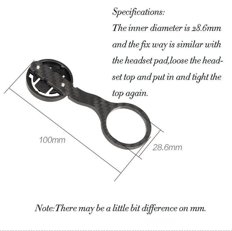 GUB Carbon Cycle Computer Holder Bike Stopwatch Hold for Garmin CATEYE for iGPSPORT Table Bracket Road Bicycle Computer Mount