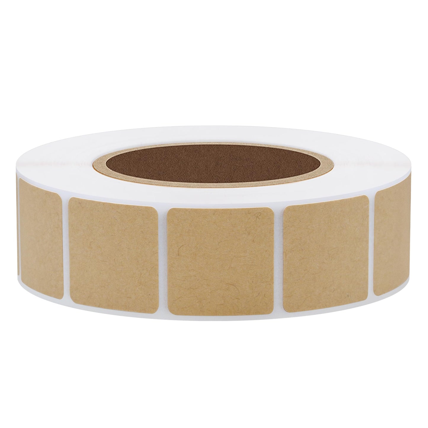 Hybsk 1000pcs Target Pasters 0.85 Inch Square Blank Kraft Stickers for Shooting Range Practice Target Repair