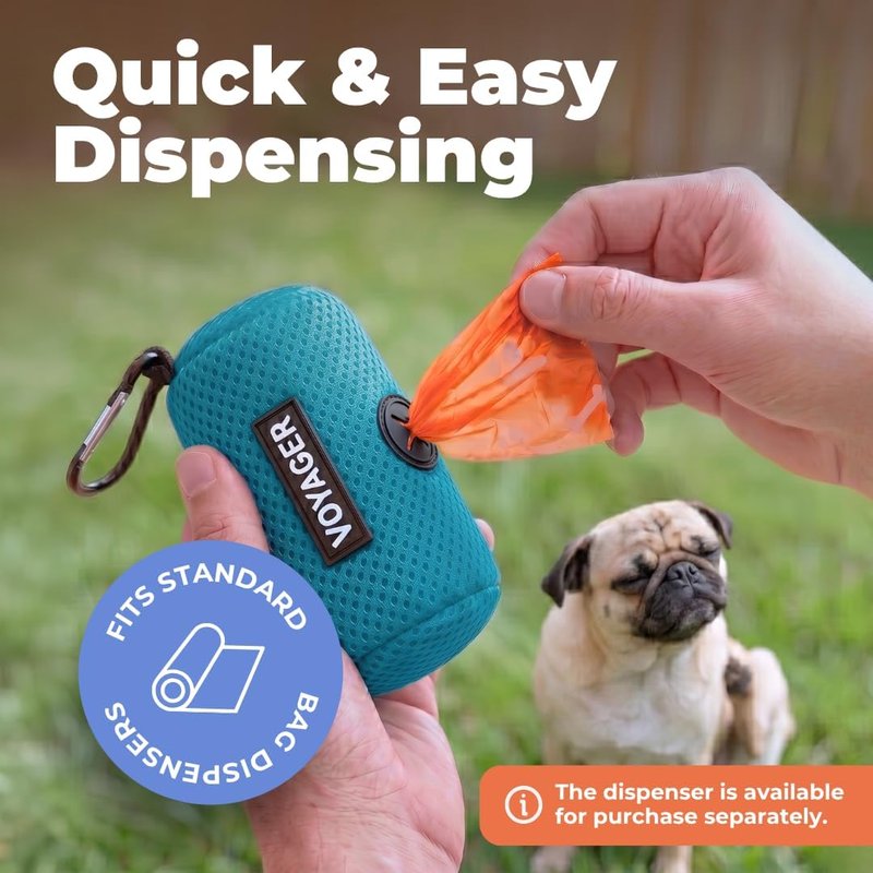 Dog Poop Bags - Leak-Proof & Tear-Resistant Waste Cleanup | 150 Assorted Thick Plastic Bags for Outdoor Use