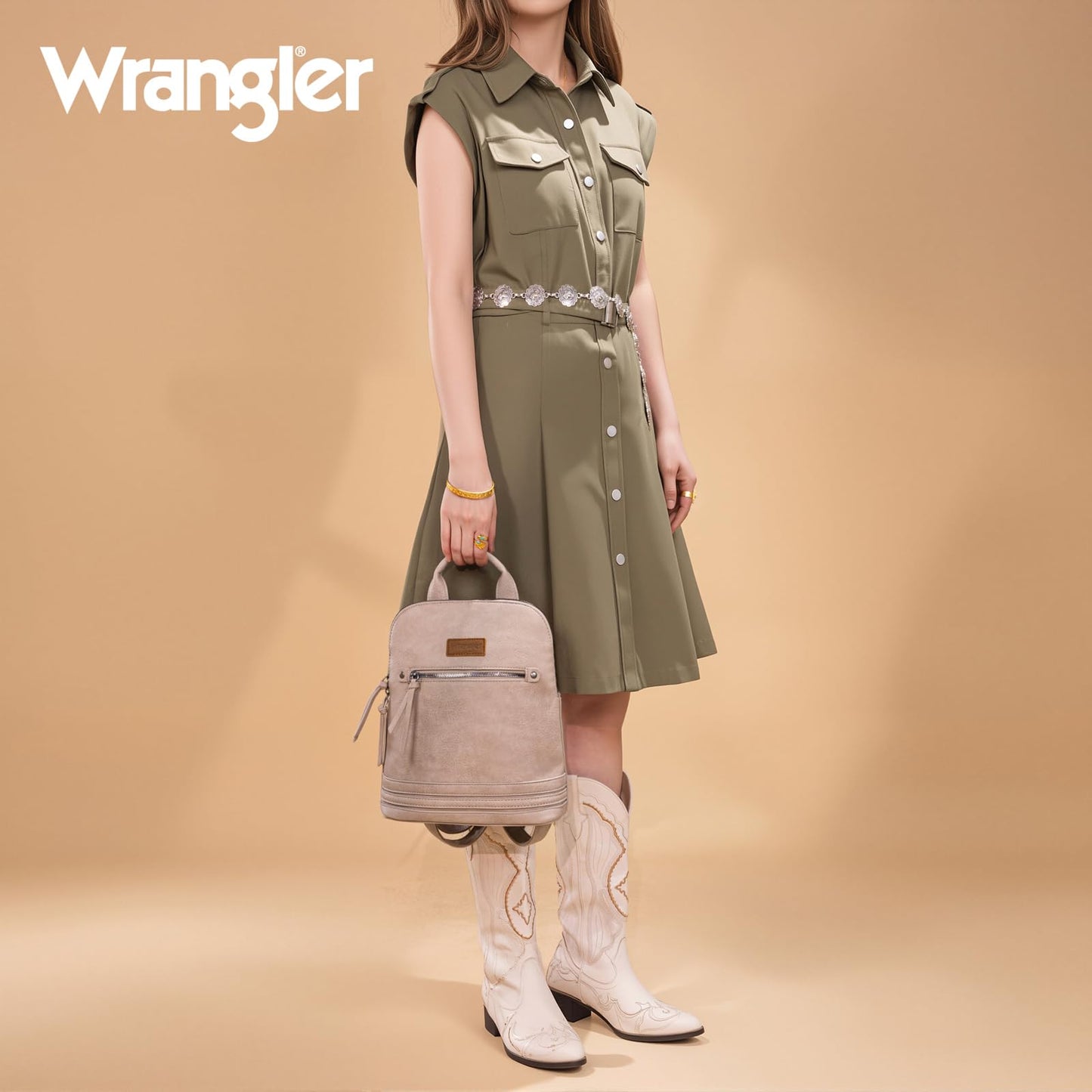 Montana West Wrangler Backpack Purse for Women Mini Backpack Purse Cute Ladies Bookbag Travel Work Daypacks Bags WG186-9116KH