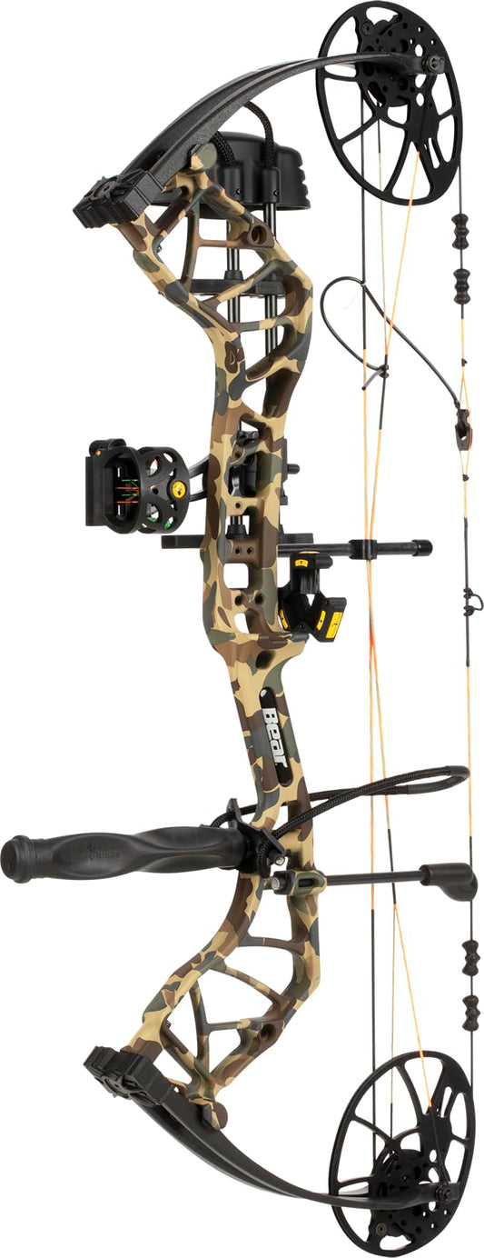 Bear Archery Legit Ready to Hunt Compound Bow Package for Adults & Youth, Left Hand, Undertow