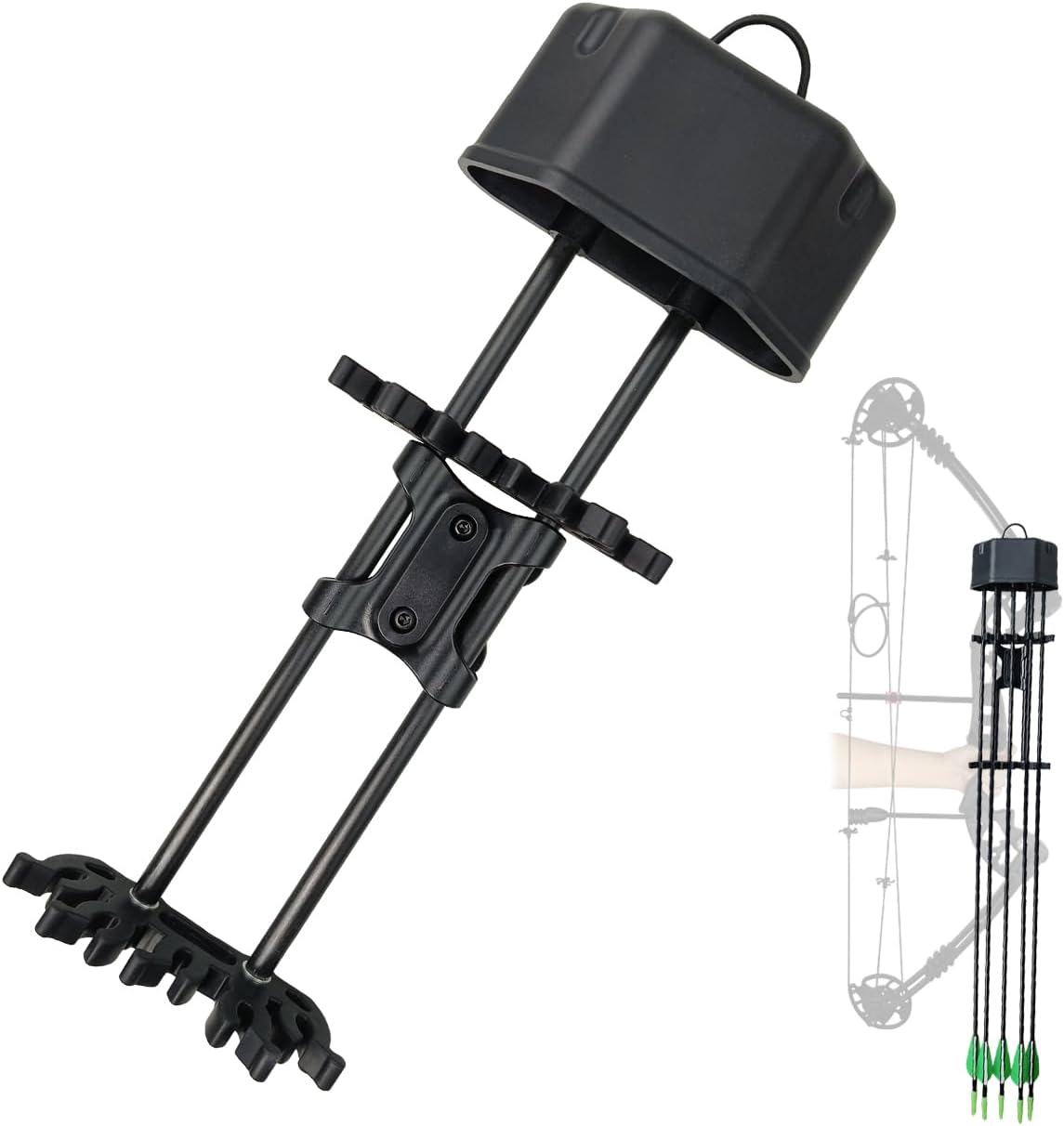 Three Archers 5 Spot Arrow Quiver - Quick Detach Mounted Bracket for Compound Bow | Portable for Shooting & Hunting