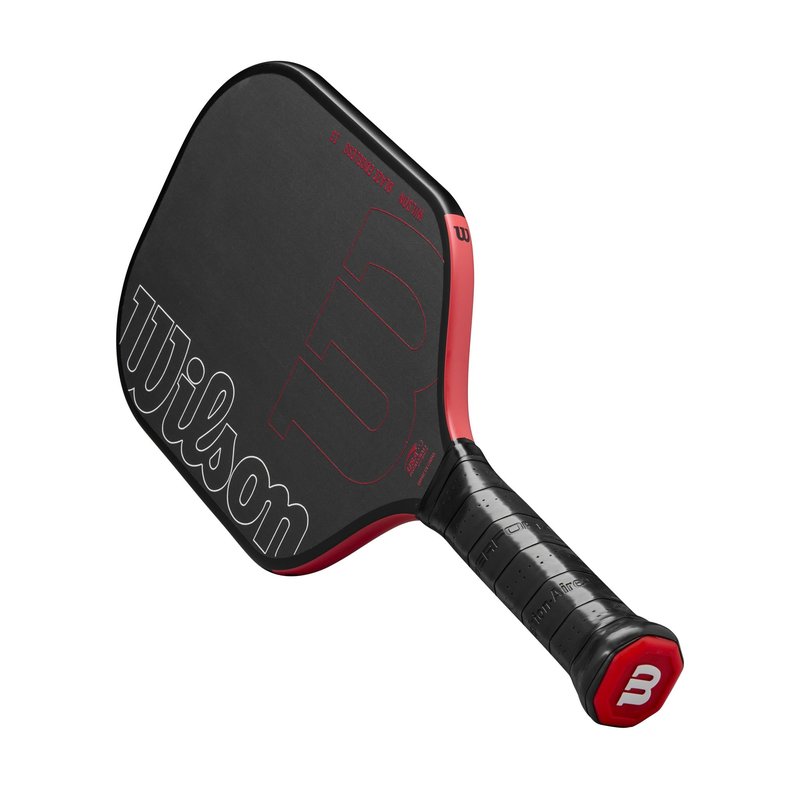 Wilson Blaze Edgeless 13 Pickleball Paddle - Black/Red, Grip Size 2-4 1/4"