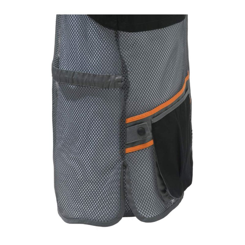 Beretta Unisex Full Mesh Breathable Performance Competition Vest, Black/Grey, X-Large