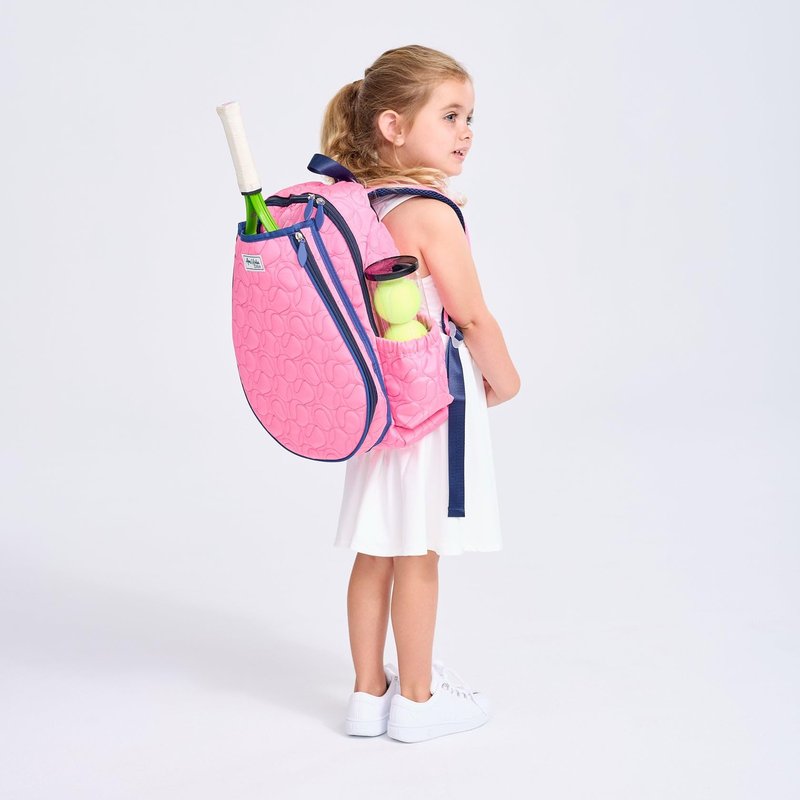 Ame & Lulu Little Love Tennis Backpack (Quilted Pink Tennis Balls)