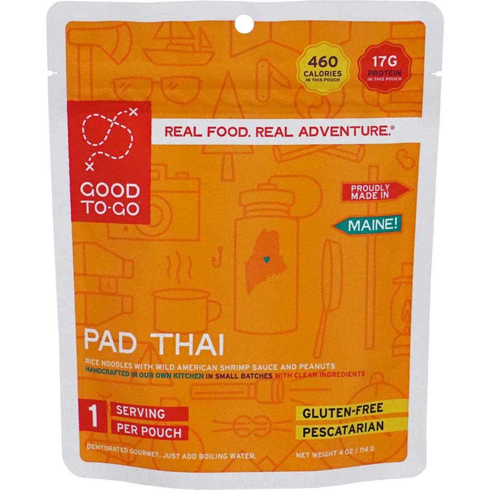 GOOD TO-GO Pad Thai | Camping Food, Backpacking Food (Single Serving) | Just Add Water Meals, Backpacking Meals | Dehydrated Meals Taste Better Than Freeze Dried Meals