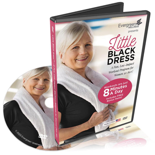 Senior Exercise DVD for Women 50-80+, These Low Impact Exercise Videos Feature Full Body Workouts Designed to Help You Fit Back Into Your Little Black Dress - Improve Energy and Strength