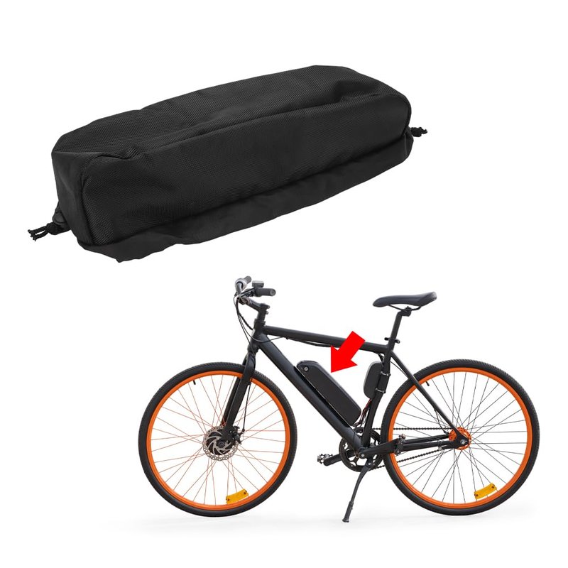 Joyzan Ebike Battery Cover, Waterproof Electric Bicycle Battery Protector Bag Liion Protective Dustproof Anti Mud Frame Case Lithium Protection Accessories Weather Resistant Scratches Rain Snow