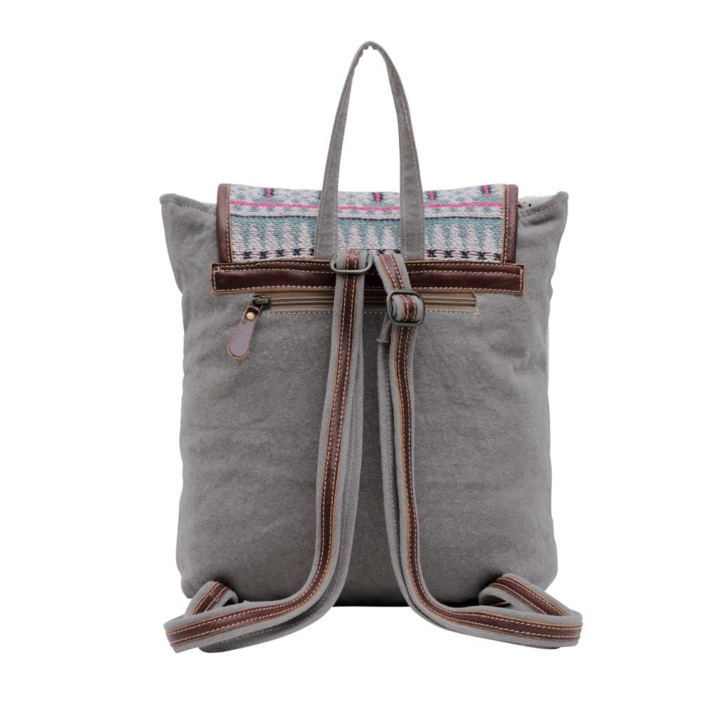 Myra Bag Western Leather Backpack Bag for Women - Flapover Upcycled Cowhide Bag Mia