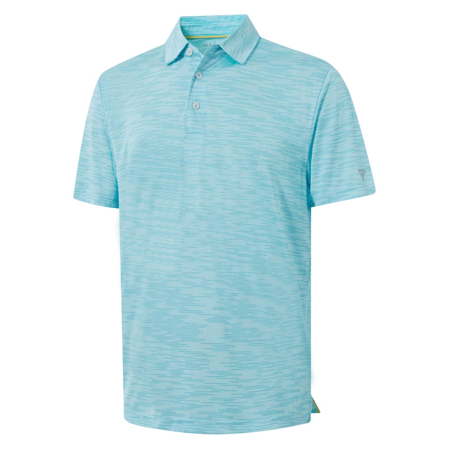 M MAELREG Mens Polo Shirt Comfortable Performance for Sports Casual UPF 30+ Sun Protection Mens Polo Shirts Short Sleeve Misty Blue
