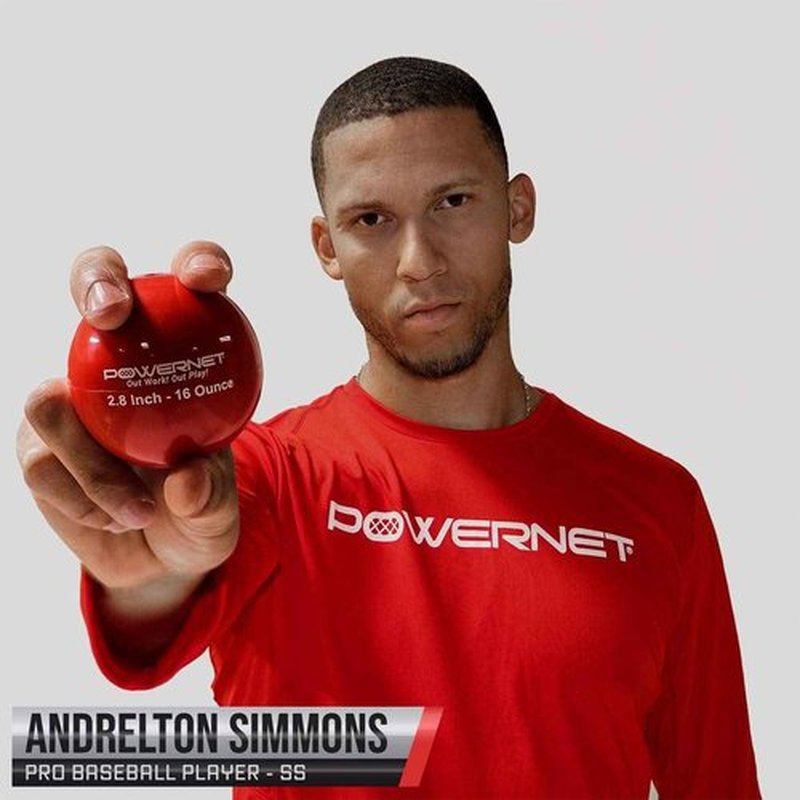 PowerNet Weighted Baseballs for Hitting Training, Baseball Training Equipment for Throwing & Batting, Build Muscle & Strength, 6 Balls 2.8" (16 Oz - Red)