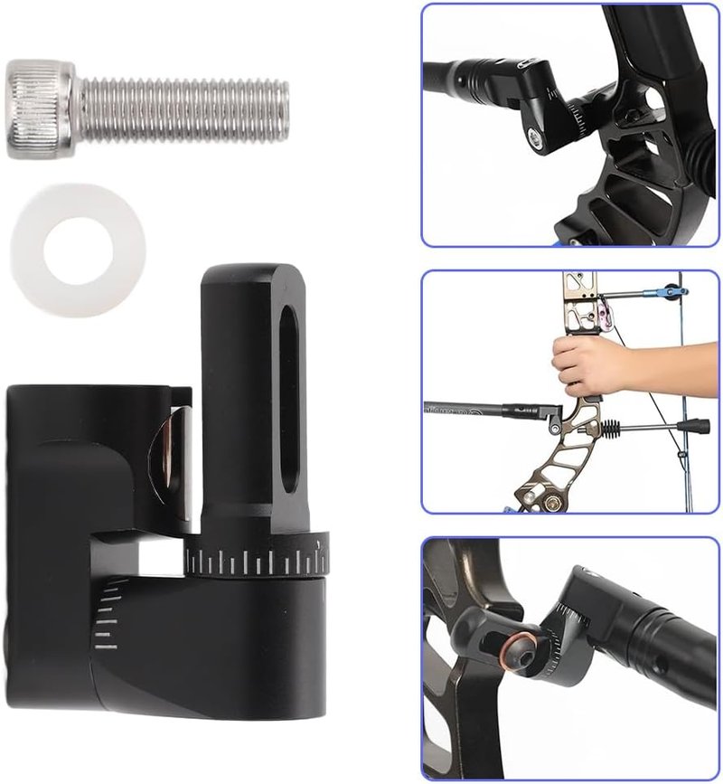 Archery Single Side Adjustable V Bar Mount - Compound Bow Stabilizer for Improved Accuracy | Lightweight Accessory