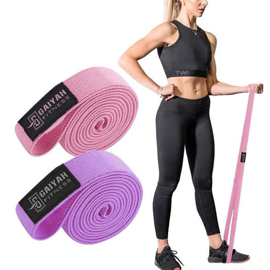 GAIYAH FITNESS Long Resistance Bands for Women - Body Bands for Working Out Long Workout Bands Resistance for Women Long Bands for Working Out for Body Stretching,Full Body Workout Set