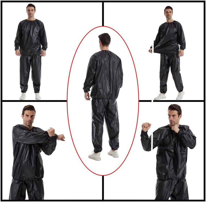 Sauna Sweat Suit for Weight Loss | Unisex Fitness Exercise Gear for Gym Workouts