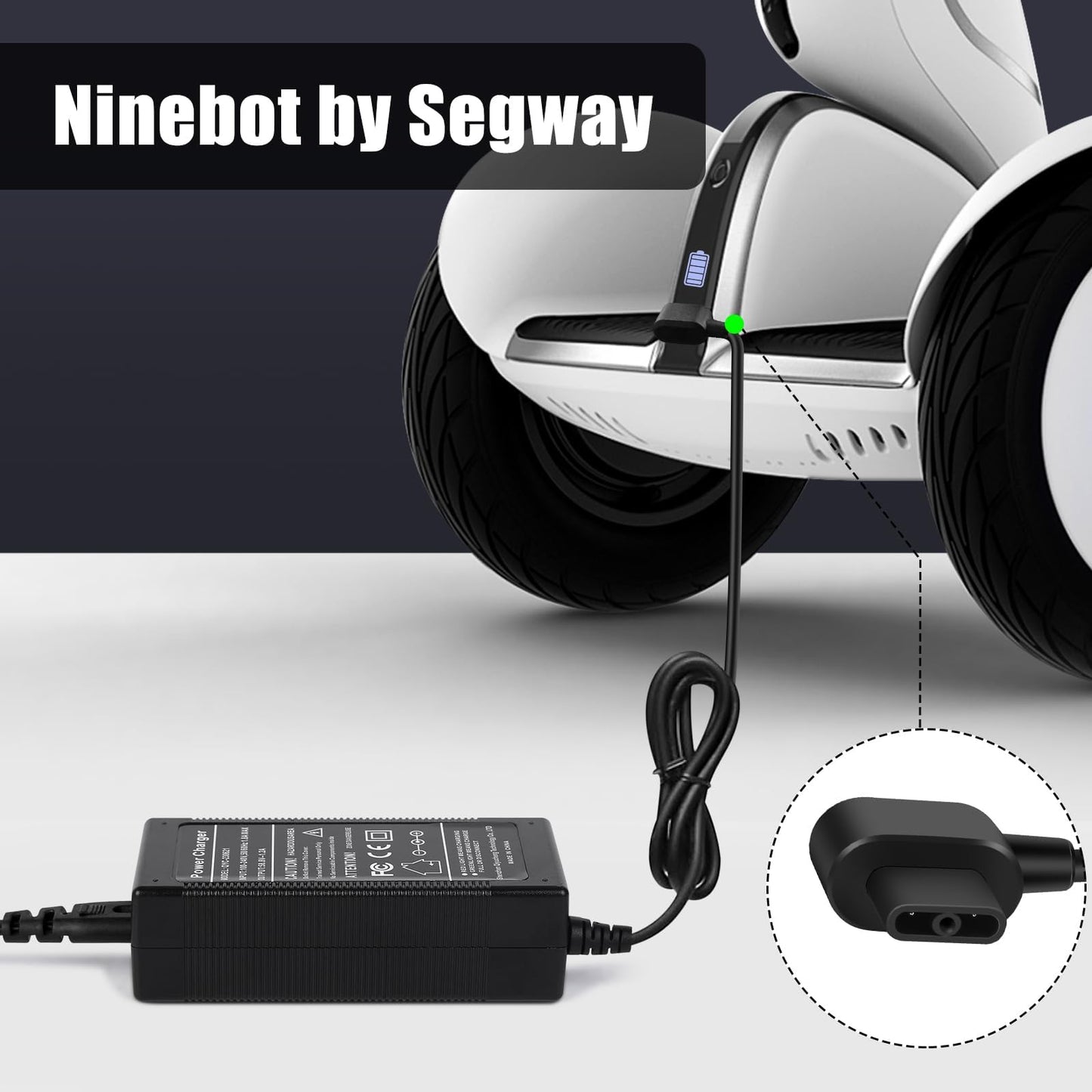 Segway 70W Charger for Ninebot S Plus/Mini Plus - 58.8V 1.2A