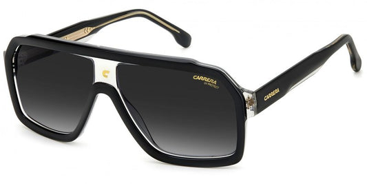 Carrera Unisex Sunglasses, 08a/9o Black Grey, 60